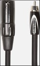 Roland Interconnect Cables, XLR male to RCA, Black Series 10 Foot